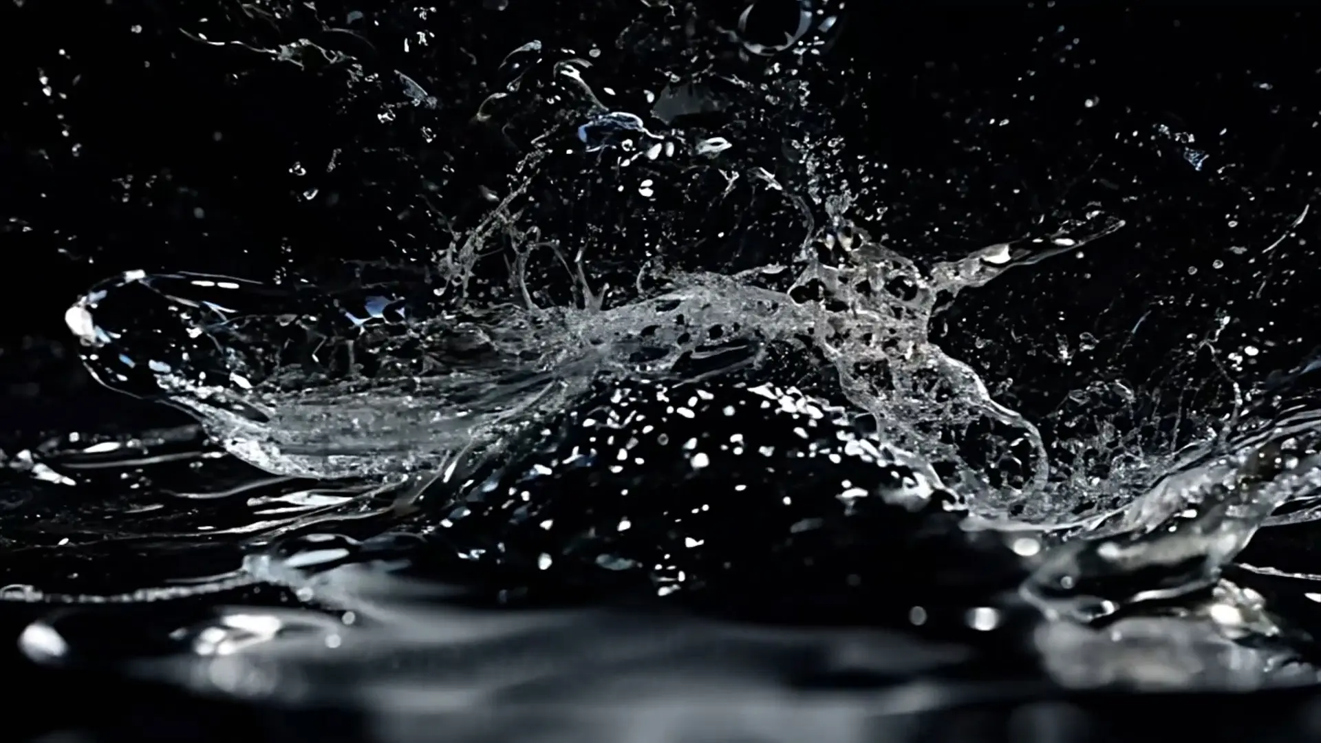 Dramatic Water Explosion Texture Overlay for Video Effects